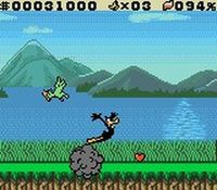 une photo d'Ã©cran de Daffy Duck - Un Tresor de Canard sur Nintendo Game Boy Color